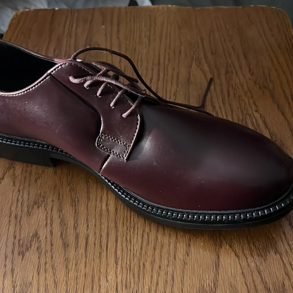 BP. Nordstrom Kolton Men’s Derby Leather Dress Shoe In Oxblood Size 12